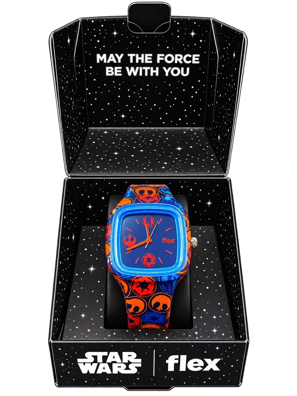 Star Wars Men's Blue & Orange Icon Watch Lucas film